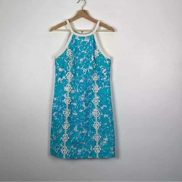 Lilly Pulitzer She's A Fox sleeveless embroidered eyelet dress Size 6. - Picture 6 of 7
